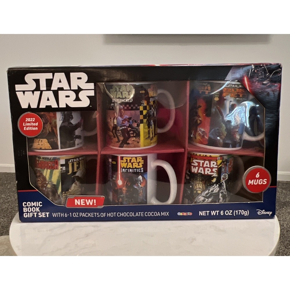 Star Wars Saga Gift Set Classic Comics Limited Edition 6 Mugs Cups NIB